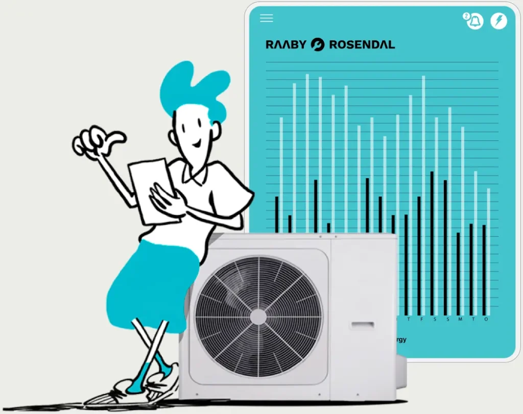 Komfort og besparelser med en luft til vand varmepumpe.